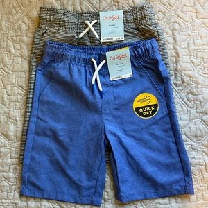 Bundle of NWT Cat & Jack Quick Dry Shorts, 6/7 (S)